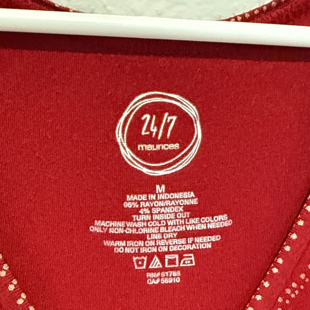 Maurices Deep Red Tank Top - Picture 2 of 3